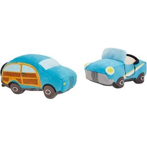 Frisco Road Trip Cruisers Plush Squeaky Dog Toy, 2 count