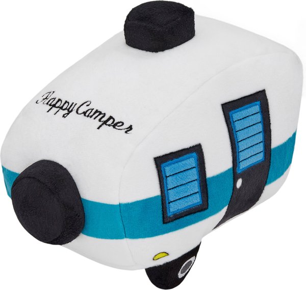 Frisco Road Trip Happy Camper Plush Squeaky Dog Toy, Large slide 1 of 4
