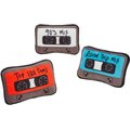 Frisco Road Trip Mix Tapes Plush Squeaky Dog Toy, 3 count