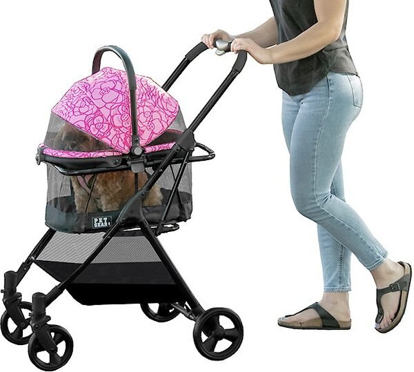Pet Gear View 360 Travel System Dog & Cat Stroller, Pink Floral slide 1 of 4