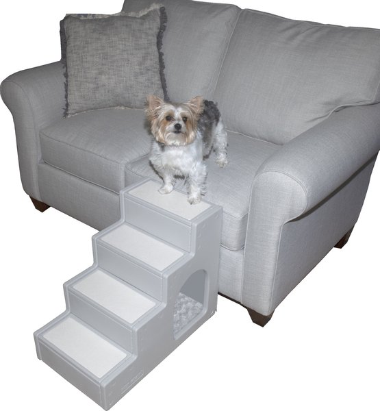 Pet Gear Cat & Dog Stairs, Essential Grey slide 1 of 2