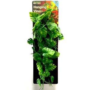 Penn-Plax Reptology Hanging Vines Reptile Terrarium Accessory, Green, 12-in, 4 count