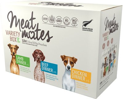 Meat Mates Variety Box Grain-Free Dog Food, 3.5-oz, case of 12, slide 1 of 1
