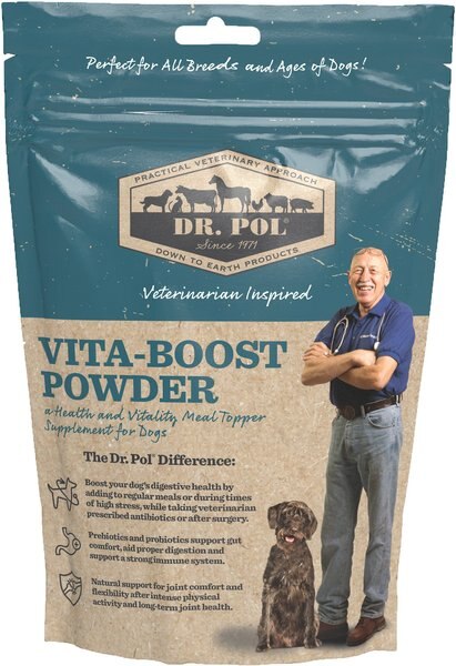 Dr. Pol Vita-Boost Digestive Support Bacon Flavor Meal Topper Powder Dog Supplement, 1-lb bag slide 1 of 7
