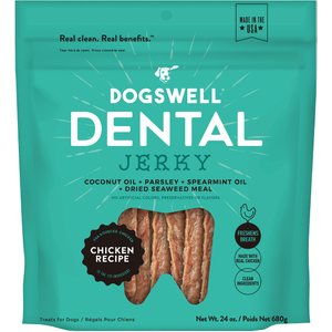 Dogswell Dental Chicken Recipe Jerky Dog Treats, 24-oz bag