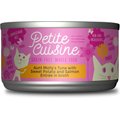 Petite Cuisine Aunt Molly's Tuna with Sweet Potato & Salmon Entree in Broth Grain-Free Wet Cat Food, 2.8-oz, case of 24