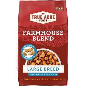 True Acre Foods Farmhouse Blend Large Breed, with Chicken & Vegetable, 30-lb bag