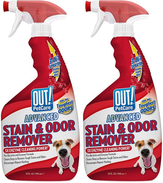 OUT! PetCare Advanced Stain & Odor Remover, 32-oz bottle, 2 count slide 1 of 6