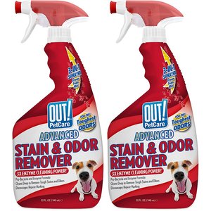 OUT! PetCare Advanced Stain & Odor Remover, 32-oz bottle, 2 count