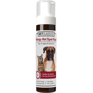 VetClassics Allergy Hot Spot Dog & Cat Foam, 8-oz bottle