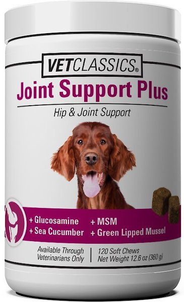VetClassics Joint Support Plus Hip & Joint Support Soft Chews Dog Supplement, 120 count slide 1 of 6