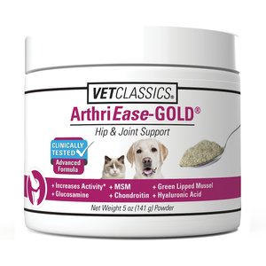 VetClassics ArthriEase-GOLD Hip & Joint Support Powder Dog & Cat Supplement, 5-oz bottle