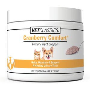 VetClassics Cranberry Comfort Urinary Tract Support Powder Dog & Cat Supplement, 3.5-oz bottle