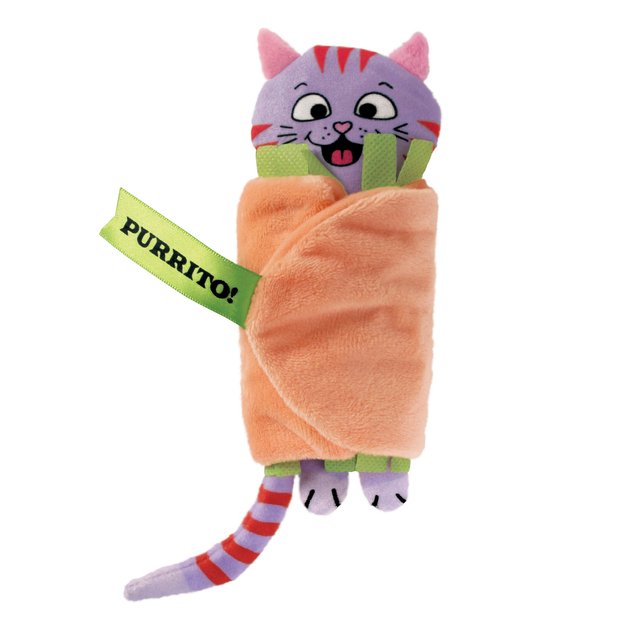 KONG Pull-A-Partz Purrito Plush Cat Toy with Catnip - Chewy.com
