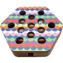 FurHaven Busy Box Corrugated Hexagon Cat Scratcher Toy with Catnip