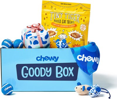 Goody Box Chewy Cat Toys, Treats, & Bandana, slide 1 of 1