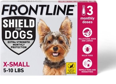 Frontline Shield Flea & Tick Treatment for Extra Small Dogs, 5 - 10 lbs, slide 1 of 1