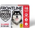 Frontline Shield Flea & Tick Treatment for Extra Large Dogs, 81 - 120 lbs, 6 doses (6-Month Protection)
