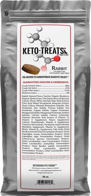 Ketogenic Pet Food Keto Rabbit Freeze-Dried Dog & Cat Treats, slide 1 of 1