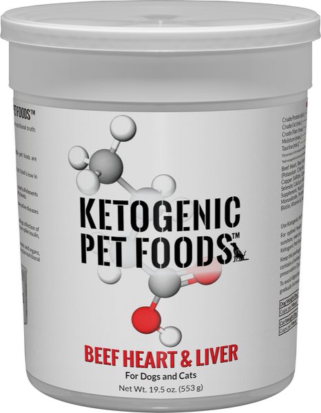 Ketogenic Pet Food Beef Heart & Liver Freeze-Dried Dog & Cat Food, 19.5-oz canister slide 1 of 1