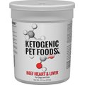 Ketogenic Pet Food Beef Heart & Liver Freeze-Dried Dog & Cat Food, 19.5-oz canister