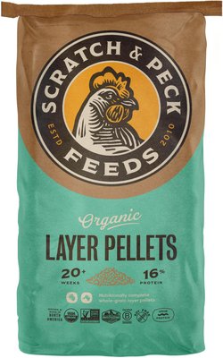Scratch and Peck Feeds Organic Layer 16% Pellets Chicken Food, slide 1 of 1