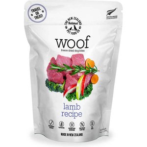 The New Zealand Natural Pet Food Co. Woof Lamb Recipe Grain-Free Freeze-Dried Dog Treats, 1.76-oz bag