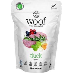 The New Zealand Natural Pet Food Co. Woof Duck Recipe Grain-Free Freeze-Dried Dog Food, 11-oz bag