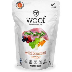 The New Zealand Natural Pet Food Co. Woof Wild Brushtail Recipe Grain-Free Freeze-Dried Dog Food, 11-oz bag
