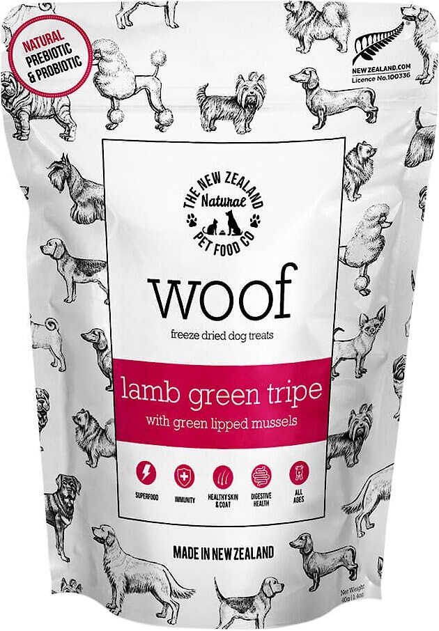 THE NEW ZEALAND NATURAL PET FOOD CO. Woof Lamb Green Tripe