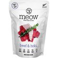 The New Zealand Natural Pet Food Co. Meow Beef & Hoki Grain-Free Freeze-Dried Cat Treats, 1.76-oz bag