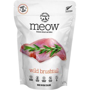 The New Zealand Natural Pet Food Co. Meow Wild Brushtail Grain-Free Freeze-Dried Cat Treats, 1.76-oz bag