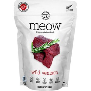 The New Zealand Natural Pet Food Co. Meow Wild Venison Grain-Free Freeze-Dried Cat Food, 9-oz bag