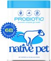 Native Pet Vet-Formulated Probiotics & Prebiotic Dog Supplement, 8.2-oz canister