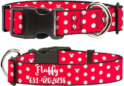 Buckle-Down  Minnie Mouse Polyester Personalized Standard Dog Collar, slide 1 of 1