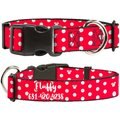 Buckle-Down Disney Minnie Mouse Polyester Personalized Standard Dog Collar, Medium