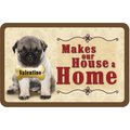 Bungalow Flooring Makes Our House A Home Pug Personalized Floor Mat