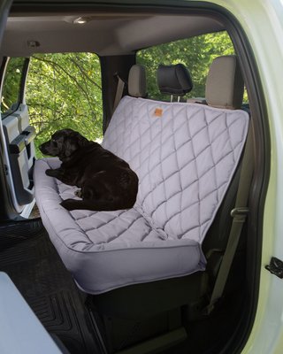 3 Dog Pet Supply Crew Cab Truck Bolster Car Seat Protector Grey X Large Chewy Com - Large Dog Seat Covers For Trucks
