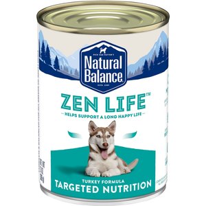 Natural Balance Zen Life Turkey Formula Wet Dog Food, 13-oz can, case of 12