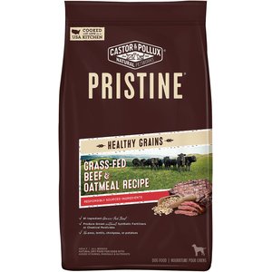 Castor & Pollux Pristine Healthy Grains Grass-Fed Beef & Oatmeal Recipe Adult Dry Dog Food, 10-lb bag