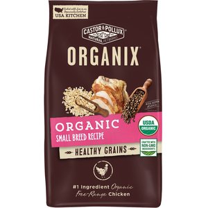 Castor & Pollux Organix Healthy Grains Organic Small Breed Recipe Adult Dry Dog Food, 4-lb bag