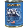 Evanger's Beef & Bacon Grain-Free Wet Dog Food, 20.2-oz can, case of 12
