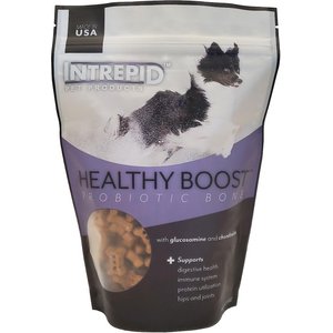 Intrepid Healthy Boost Probiotic Bone Grain-Free Dog Treats, 8-oz bag