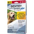 Sentry Fiproguard Plus Squeeze-On Dog Flea & Tick Treatment, 45 - 88lbs, 6 treatments(6-Month Protection)