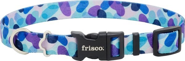Frisco Blue Art Dog Collar, LG - Neck: 18 – 26-in, Width: 1-in slide 1 of 4