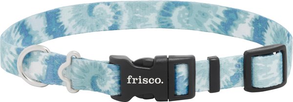 Frisco Blue Tie-Dye Dog Collar, MD - Neck: 14 – 20-in, Width: 3/4-in slide 1 of 4