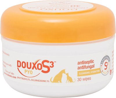 Douxo S3 PYO Antiseptic Antifungal Dog & Cat Wipes 30 count, slide 1 of 1