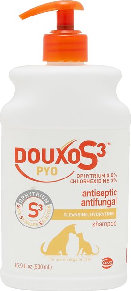 Douxo S3 PYO Antiseptic Antifungal Chlorhexidine Dog & Cat Shampoo, 16.9-oz bottle slide 1 of 7