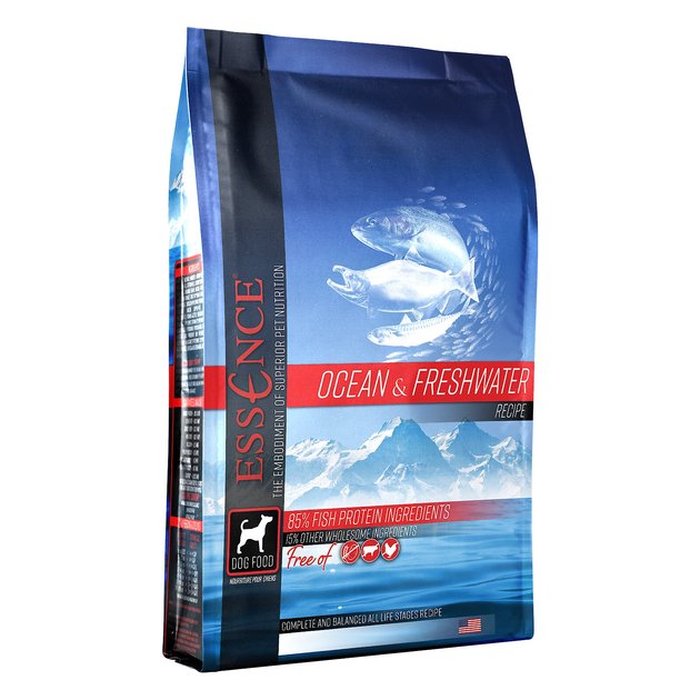 ESSENCE Ocean & Freshwater Recipe GrainFree Dry Dog Food, 25lb bag