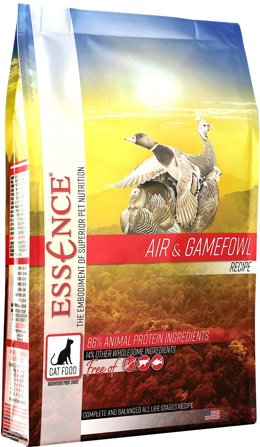 ESSENCE Air & Gamefowl Recipe GrainFree Dry Cat Food, 4lb bag